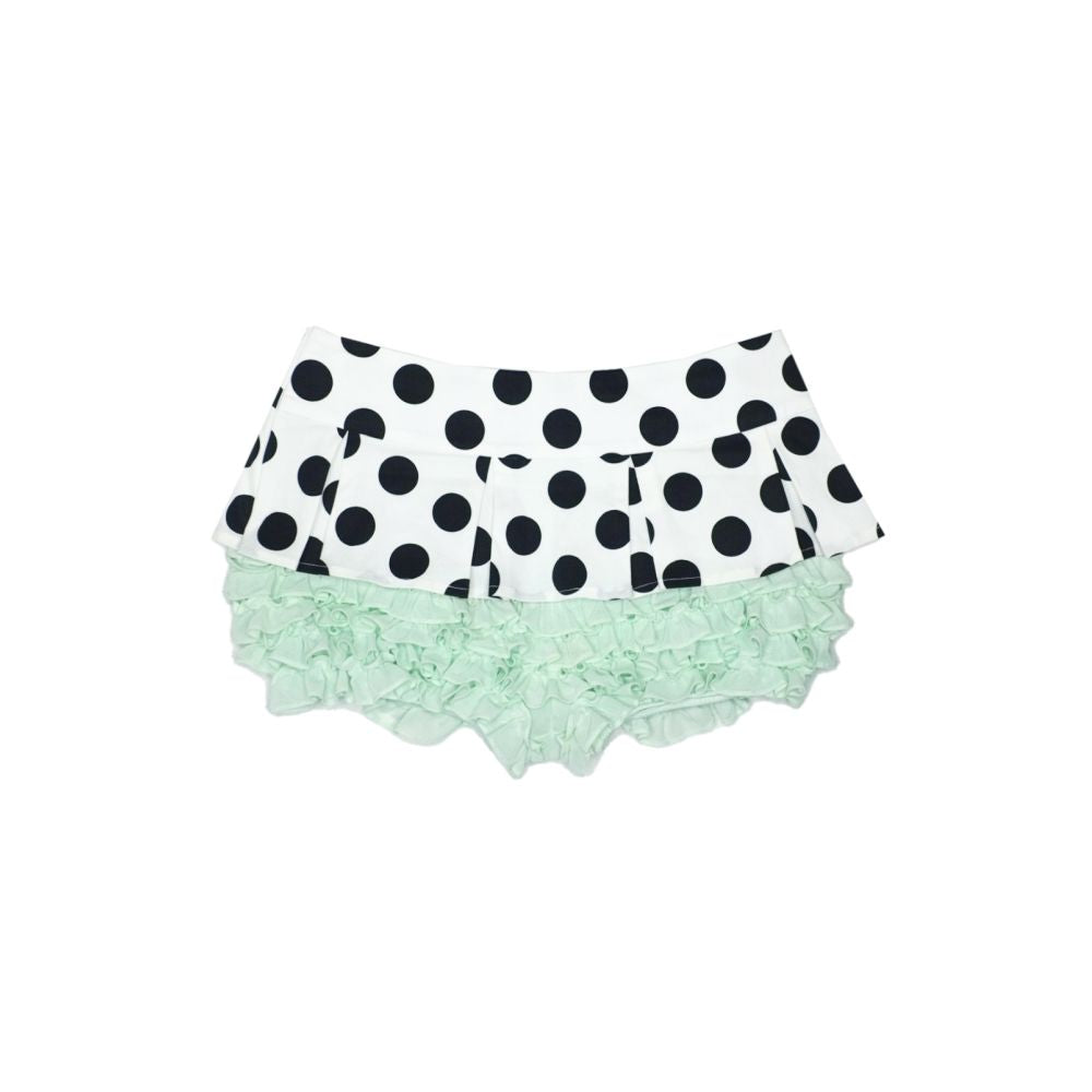 Nit Alcove faux two piece polka dot stretch lace shorts slimming comfortable cute heavy duty shorts image 4