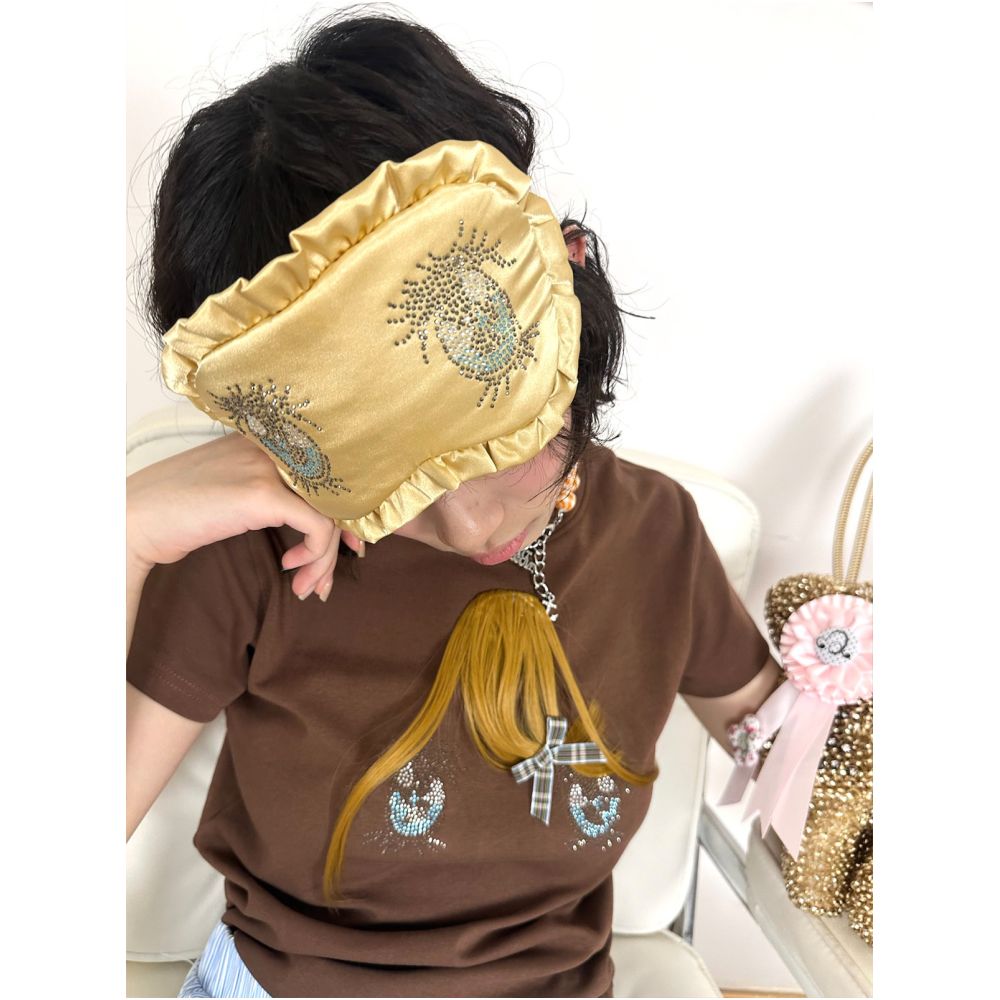 Big Eye Rhinestone Polka Dot Eye Mask image 3