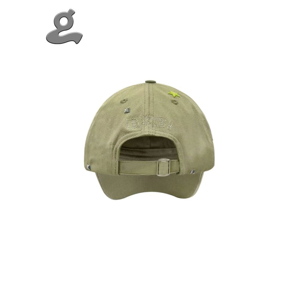 Star Studded Canvas Baseball Cap image 2
