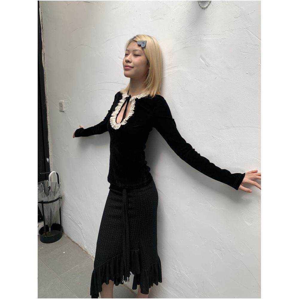 Velvet Countess Style Slim Fit Elegant Versatile image 4